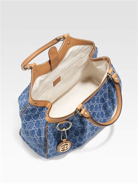 gucci blue sukey bag